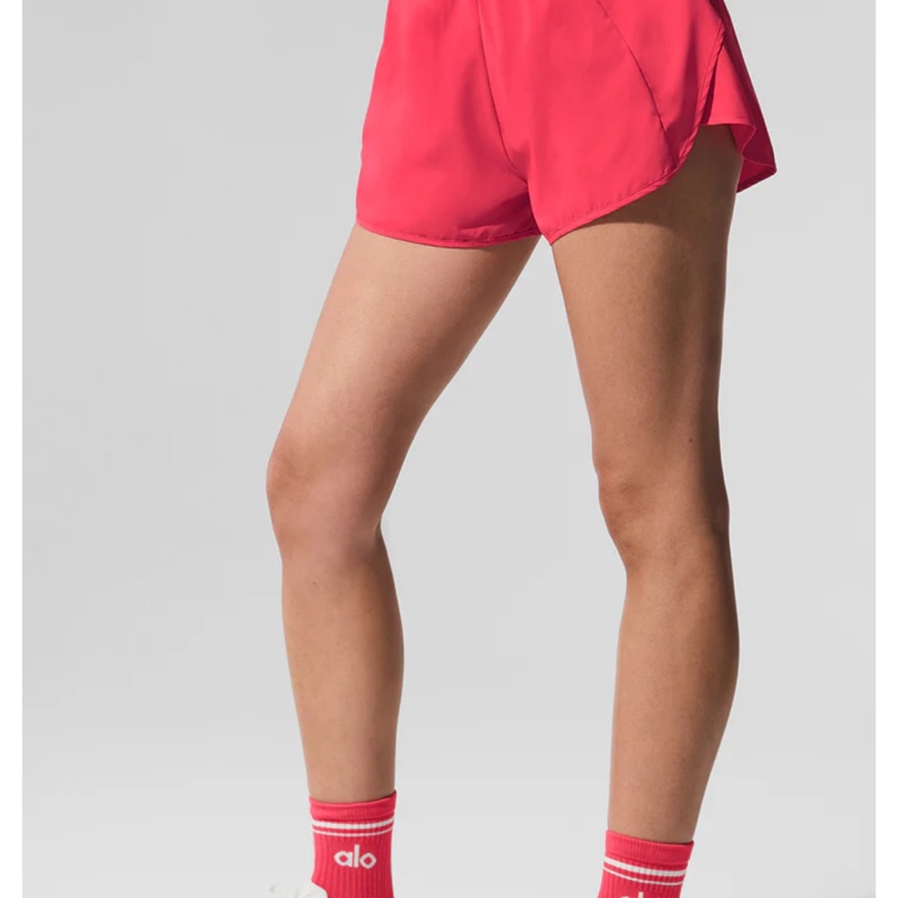 ALO Yoga Women's Bright Red Athletic Shorts